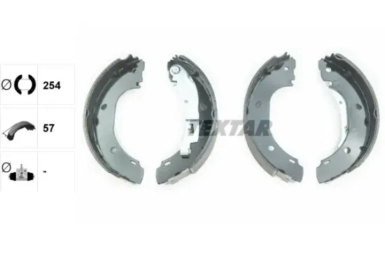 Bremsbackensatz Hinterachse TEXTAR 91060900 Bild Bremsbackensatz Hinterachse TEXTAR 91060900