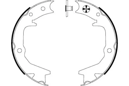 Bremsbackensatz, Feststellbremse Hinterachse TEXTAR 91062900 Bild Bremsbackensatz, Feststellbremse Hinterachse TEXTAR 91062900