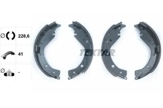 Bremsbackensatz Hinterachse TEXTAR 91063100 Bild Bremsbackensatz Hinterachse TEXTAR 91063100