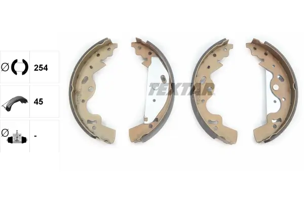 Bremsbackensatz Hinterachse TEXTAR 91063600