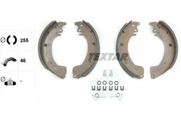 Bremsbackensatz Hinterachse TEXTAR 91064300