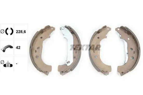 Bremsbackensatz Hinterachse TEXTAR 91064900 Bild Bremsbackensatz Hinterachse TEXTAR 91064900