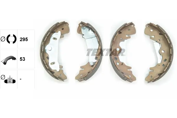 Bremsbackensatz Hinterachse TEXTAR 91065800