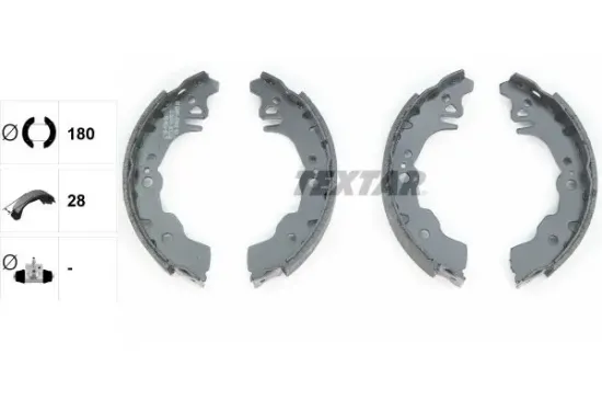 Bremsbackensatz Hinterachse TEXTAR 91067900 Bild Bremsbackensatz Hinterachse TEXTAR 91067900