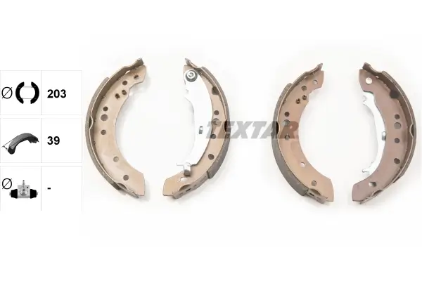 Bremsbackensatz Hinterachse TEXTAR 91068800