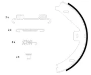 Bremsbackensatz, Feststellbremse Hinterachse TEXTAR 91069100