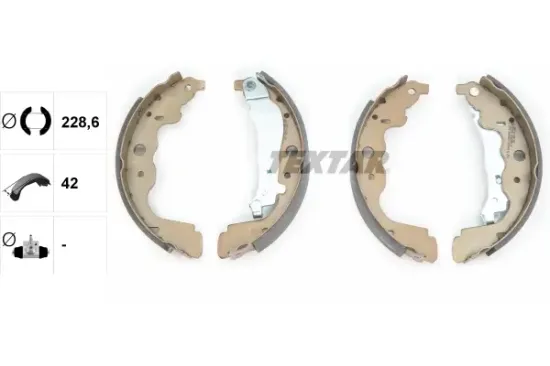 Bremsbackensatz Hinterachse TEXTAR 91069300 Bild Bremsbackensatz Hinterachse TEXTAR 91069300