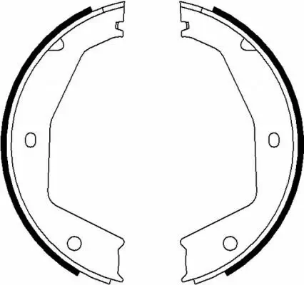 Bremsbackensatz, Feststellbremse Hinterachse TEXTAR 91070100