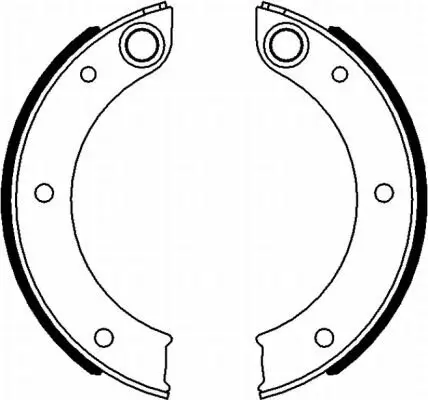 Bremsbackensatz, Feststellbremse Hinterachse TEXTAR 91071200 Bild Bremsbackensatz, Feststellbremse Hinterachse TEXTAR 91071200