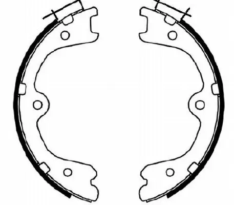 Bremsbackensatz, Feststellbremse Hinterachse TEXTAR 91073100