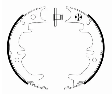Bremsbackensatz, Feststellbremse Hinterachse TEXTAR 91074600