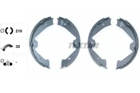 Bremsbackensatz, Feststellbremse Hinterachse TEXTAR 91074700 Bild Bremsbackensatz, Feststellbremse Hinterachse TEXTAR 91074700