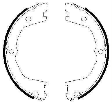 Bremsbackensatz, Feststellbremse Hinterachse TEXTAR 91074900 Bild Bremsbackensatz, Feststellbremse Hinterachse TEXTAR 91074900