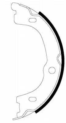 Bremsbackensatz, Feststellbremse Hinterachse TEXTAR 91075300 Bild Bremsbackensatz, Feststellbremse Hinterachse TEXTAR 91075300