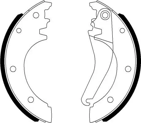Bremsbackensatz Hinterachse TEXTAR 91075600 Bild Bremsbackensatz Hinterachse TEXTAR 91075600