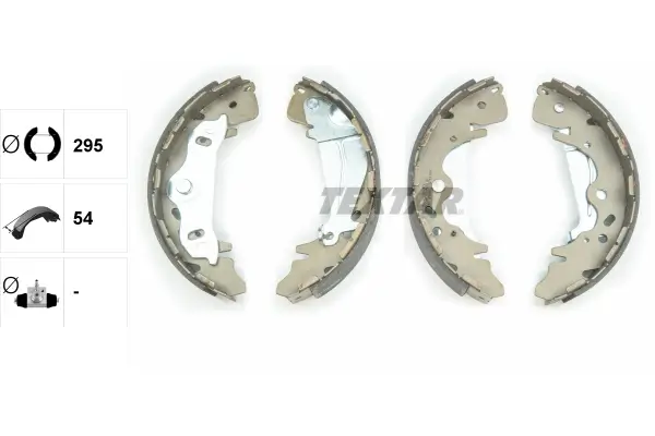 Bremsbackensatz Hinterachse TEXTAR 91075800