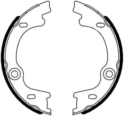 Bremsbackensatz, Feststellbremse Hinterachse TEXTAR 91076400