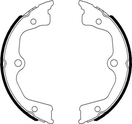 Bremsbackensatz, Feststellbremse Hinterachse TEXTAR 91077700 Bild Bremsbackensatz, Feststellbremse Hinterachse TEXTAR 91077700