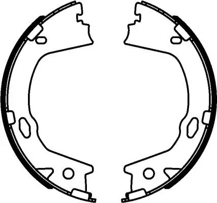 Bremsbackensatz, Feststellbremse Hinterachse TEXTAR 91078000
