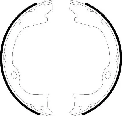 Bremsbackensatz, Feststellbremse Hinterachse TEXTAR 91078500 Bild Bremsbackensatz, Feststellbremse Hinterachse TEXTAR 91078500