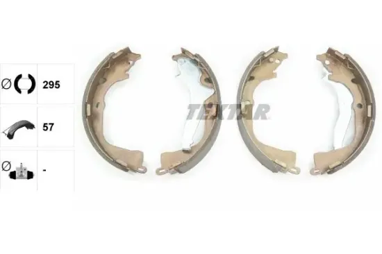 Bremsbackensatz Hinterachse TEXTAR 91078700 Bild Bremsbackensatz Hinterachse TEXTAR 91078700