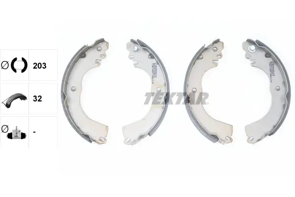 Bremsbackensatz Hinterachse TEXTAR 91078800