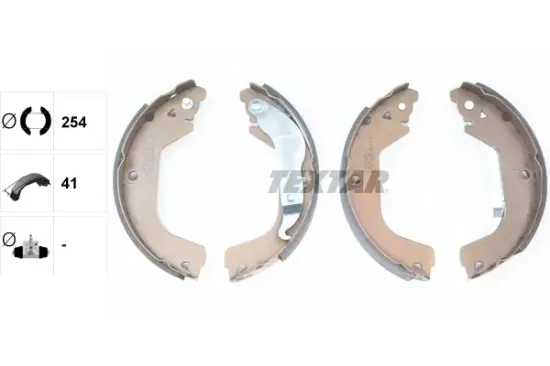 Bremsbackensatz Hinterachse TEXTAR 91079100 Bild Bremsbackensatz Hinterachse TEXTAR 91079100