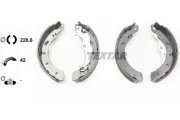 Bremsbackensatz Hinterachse TEXTAR 91079800