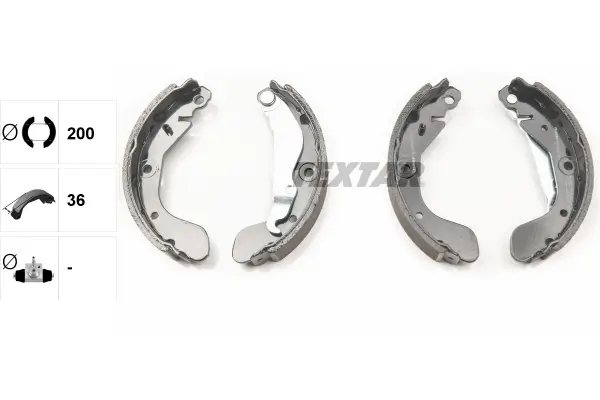 Bremsbackensatz Hinterachse TEXTAR 91079900