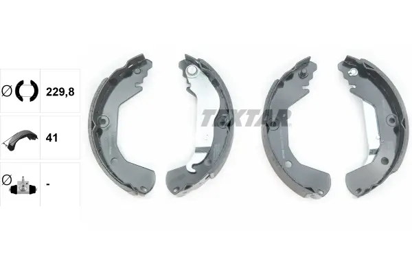 Bremsbackensatz Hinterachse TEXTAR 91080200