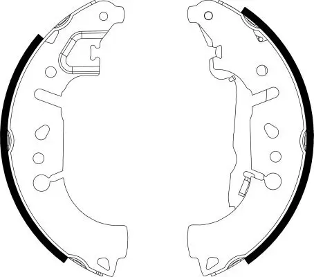 Bremsbackensatz Hinterachse TEXTAR 91081500 Bild Bremsbackensatz Hinterachse TEXTAR 91081500