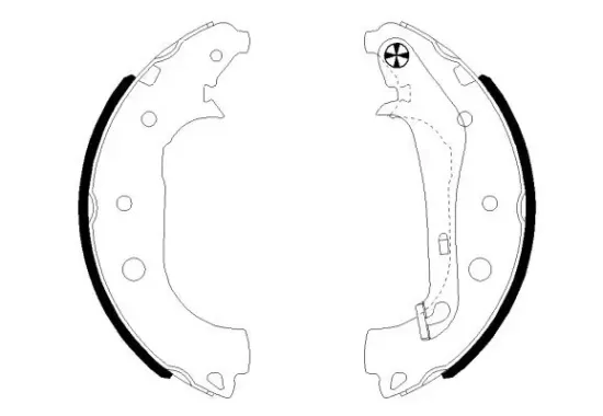 Bremsbackensatz Hinterachse TEXTAR 91081600 Bild Bremsbackensatz Hinterachse TEXTAR 91081600