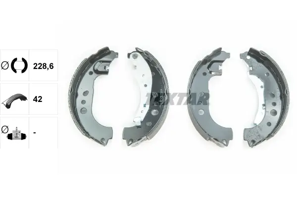 Bremsbackensatz Hinterachse TEXTAR 91081700