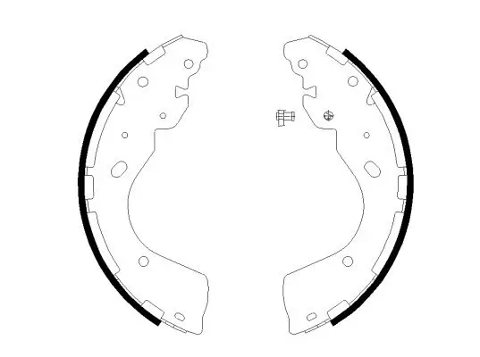 Bremsbackensatz Hinterachse TEXTAR 91081800 Bild Bremsbackensatz Hinterachse TEXTAR 91081800