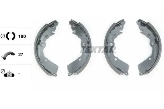 Bremsbackensatz Hinterachse TEXTAR 91083000 Bild Bremsbackensatz Hinterachse TEXTAR 91083000