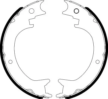Bremsbackensatz, Feststellbremse Hinterachse TEXTAR 91083800 Bild Bremsbackensatz, Feststellbremse Hinterachse TEXTAR 91083800