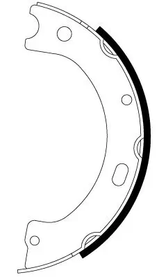 Bremsbackensatz, Feststellbremse Hinterachse TEXTAR 91086500 Bild Bremsbackensatz, Feststellbremse Hinterachse TEXTAR 91086500