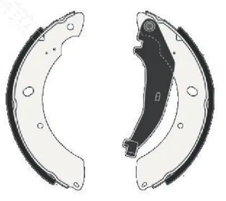 Bremsbackensatz Hinterachse TEXTAR 91086700 Bild Bremsbackensatz Hinterachse TEXTAR 91086700