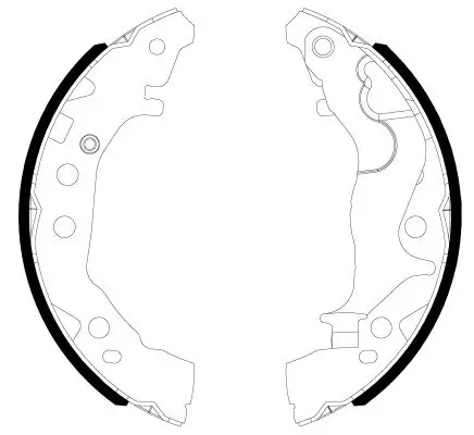 Bremsbackensatz Hinterachse TEXTAR 91086800 Bild Bremsbackensatz Hinterachse TEXTAR 91086800