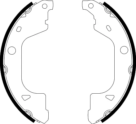 Bremsbackensatz Hinterachse TEXTAR 91088700