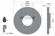 Bremsscheibe TEXTAR 92006105