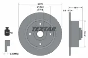 Bremsscheibe Vorderachse TEXTAR 92010300
