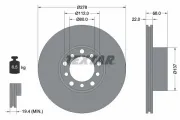 Bremsscheibe TEXTAR 92020400