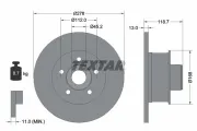 Bremsscheibe Vorderachse TEXTAR 92022000