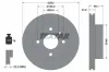 Bremsscheibe Vorderachse TEXTAR 92022900