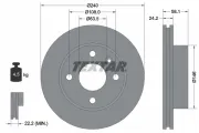 Bremsscheibe Vorderachse TEXTAR 92022900