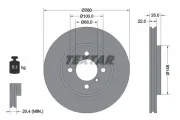 Bremsscheibe Vorderachse TEXTAR 92026503