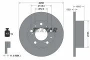 Bremsscheibe Vorderachse TEXTAR 92027100