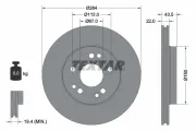 Bremsscheibe Vorderachse TEXTAR 92031900