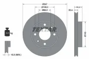 Bremsscheibe TEXTAR 92033800